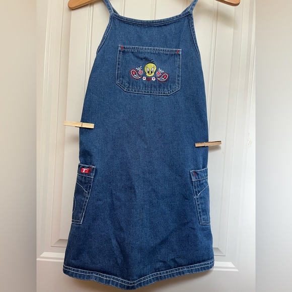 VINTAGE LOONEY TUNES - Denim Tweety Dress🐥 - Picture 2 of 7